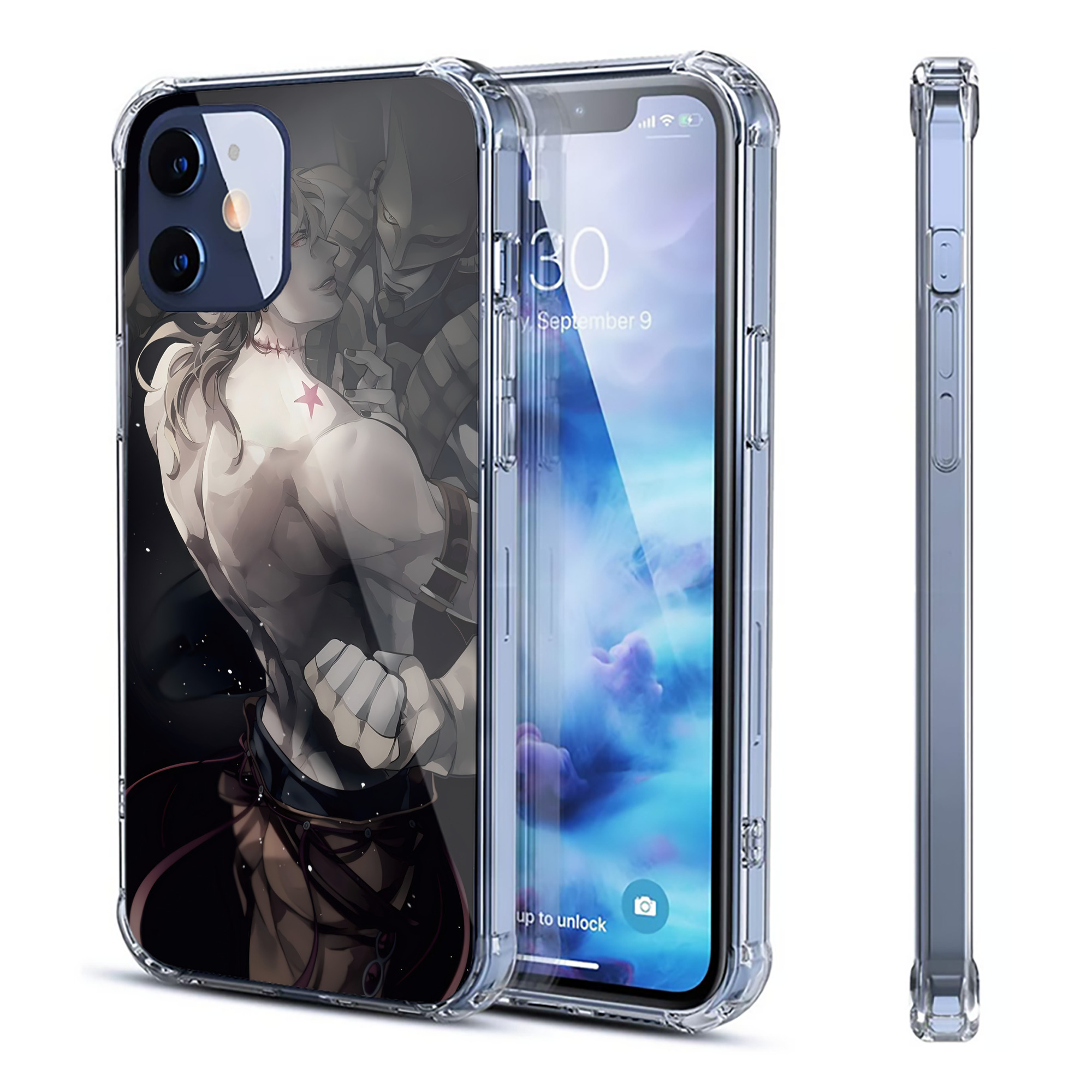 （画像用） ジョジョの奇妙な冒険 JoJo's Bizarre Adventure 【iPhone 12シリーズ対応】透明スマホケース（クリアソフトケース）